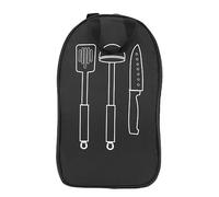 Chenglanhsjg Sac de Rangement pour ustensiles de Cuisine de Camping, Design Compact, Plusieurs Compartiments, Tissu Polyester Durable, pour la Cuisine en Plein air, Les (Noire)