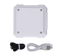 Chenglanhsjg Ventilateur de taille portable, vent fort jusqu'à 7,5 m/s, 32% plus puissant, 3 vitesses, batterie 4000 mAh, autonomie de 16 heures, fonction batterie externe, (Blanche)