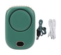 Chenglanhsjg Ventilateur suspendu portable, pour usage personnel, mains libres, 3 réglages de vitesse, longue durée de vie de la batterie, ultra silencieux, portable, bureau, (Vert foncé)
