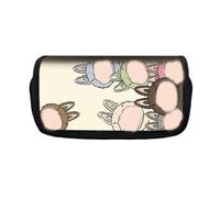 CHENGLI Trousse Cray-ons,Grande Capacité Crayons Sa-c, Étudiant Papeterie Toile Zipper Étui À Crayons Toile Crayons Sac 3D Imprimée Nylon Crayons Sac pour Bureau Scolaire Fournitures