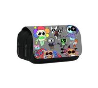 CHENGLI Trousse Crayons,Dandy's Grande Capacité Crayons Sac, Étudiant Papeterie Toile Zipper Étui À Dandy's Crayons Toile Crayons Sac 3D Imprimée Nylon Crayons Sac pour Bureau Scolaire Fournitures