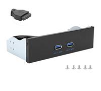 chengong de Fin d'année Panneau Avant Double Port, Panneau Avant Durable Pratique, Haute précision pour Ordinateur Portable Bureau à Domicile