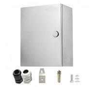 CHENGPI Boîte de Jonction électrique Extérieure Imperméable en Acier Inoxydable,Boîte Etanche Electrique Extérieure,Boîtier électrique étanche avec Plaque de Montage Isolée|30x25x14CM