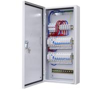 CHENGPI Boite Électrique 4 Rangées,Coffret électrique équipé avec 4P FI disjoncteur Type A et Disjoncteurs,Pré - Câblage