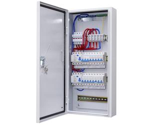 CHENGPI Boite Électrique 4 Rangées,Coffret électrique équipé avec 4P FI disjoncteur Type A et Disjoncteurs,Pré - Câblage