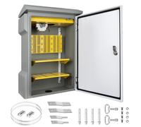 CHENGPI Boîtier Électrique en Acier Inoxydable, Boitier Etanche Electrique Exterieur avec Serrure à Clé, Boîtier de Distribution à Montage Mural pour le Câblage - 670x450x200MM