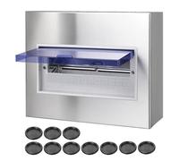 CHENGPI Coffret Electrique Etanche Exterieur,Boite Etanche Electrique Exterieur,Armoire en Acier Inoxydable avec Panneau Isolant - Tableau électrique pré-équipé |12 Modules