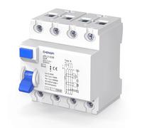 CHENGPI Disjoncteur différentiel FI sensible au courant total, disjoncteur de protection FI type B 63A 300mA / 4 pôles / disjoncteur de protection contre les courants de défaut Disjoncteur de