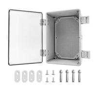 CHENGPI Scatola di Giunzione,Armadio di distribuzione,Alloggiamento industriale,Scatola elettrica IP65,Copertura Trasparente, Alloggiamento in ABS con Serratura, 400 x 300 x 170 mm Verteilerdose