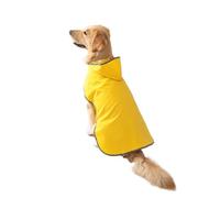 chengshao Gardez Votre Chiot au Sec et élégant : imperméable Jaune Double Couche avec Port bidirectionnel !(Yellow,S)