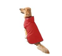 chengshao Gardez Votre Chiot au Sec et élégant : imperméable Jaune Double Couche avec Port bidirectionnel !(Red,L)