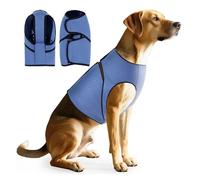 chengshao Gilet de soulagement des orages d'été for Animaux Compagnie, anxiété Confortable et Respirante, Fournitures for Chiens Chats(Blue,XL)