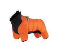 chengshao Manteau d'hiver en Coton for Chien, Petit, Chaud, imperméable, Fourrure antiadhésive, vêtements for Animaux de Compagnie Taille Moyenne(Orange,S Within 4 pounds)