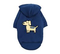 chengshao Sweat à Capuche Marron for Chien - Vêtement Doux en Polaire avec Un Motif de Chiot fantaisiste, idéal for Les Petites Races, Confortable et élégant(1,XL 4.2-6KG)
