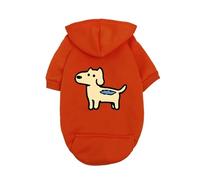 chengshao Sweat à Capuche Marron for Chien - Vêtement Doux en Polaire avec Un Motif de Chiot fantaisiste, idéal for Les Petites Races, Confortable et élégant(3,L 3-4.2KG)