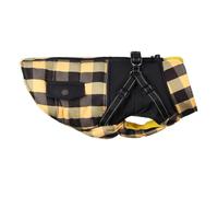 chengshao Veste d'hiver avec Harnais for Chien, Manteaux Chauds Fermeture éclair au Dos for Petits, Moyens et Grands Chiens, vêtements réfléchissants d'épaisseur Coupe-Vent(97-Y,S)