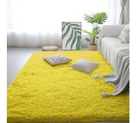 CHENGTT Tapis de Salon 120 x 290 cm Moelleux et Moderne Tapis Moelleux Carpette Extra Large pour Chambre, Bureau, Couloir, Bebe,Chauffage Sol, Jaune