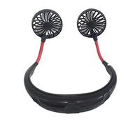 Chengxiangqiange Cou, Ventilateur, Cou, Mouvement, Petit Ventilateur, Portable, Mini-USB, Chargement, Paresseux Noir.