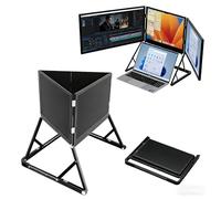 chengxiaorui Extension Triple écran pour Ordinateur Portable, Moniteur Portable Pliable FHD 1080P de 15,6 Pouces, Plug and Play Via USB-C/HDMI, Angles de Vision réglables, compatibilité Universelle