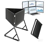 chengxiaorui Triple Moniteur Portable pour Ordinateur Portable, Extension d'écran Pliable IPS FHD de 15,6 Pouces, Extension Plug and Play à 3 écrans avec USB-C/HDMI, Angles réglables, Compatible