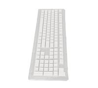 ChengyuWei Capuchons de Touches PBT pour Clavier mécanique, Double Couleur, 108 Touches, idéal pour Les dactylographes et Les Joueurs à la Recherche d'éléments élégants (White)