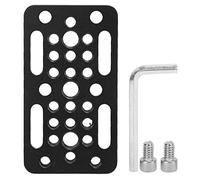 ChengyuWei Plaque de Montage à dégagement Rapide pour Plateau de caméra, Accessoire Universel en Alliage d’Aluminium avec Trous de vis de 1/4 Pouce et 3/8 Pouce, Montage Compact Type « Cheese