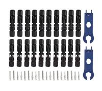 ChengyuWei Solar Connectors with 10 Pairs Male Female Plug, Solar Panel Cable Connectors, Retardant Solar Connector with Spanners, Copper and ABS Material for Solar
