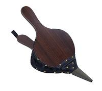 ChengyuWei Soufflet de cheminée en bois, souffleur de feu manuel pour cheminée intérieure et foyer extérieur, soufflet en cuir résistant à la chaleur avec poignée ergonomique pour barbecue et