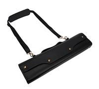 ChengyuWei Transport de flûte, flûte Portable avec bandoulière, Sacoche en Cuir synthétique pour Musiciens, Verrouillage Rotatif à 360° et Doublure Douce Non tissée pour Un Meilleur (Black)