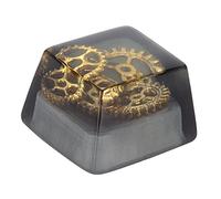 ChengyuWei Universal resins Keycap - Stylish and Accessory for Mechanical Keyboards - Ideal for Enthusiasts (Black Gear)