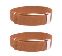 CHENGZI 1 paire de brassards élastiques réglables pour homme Largeur 2,5 cm, marron, Taille unique