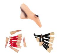 CHENGZI Lot de 23 faux ongles de sorcière effrayants pour Halloween ou cosplay