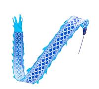 CHENHOJU Drapeau Dragon à écailles Bleues - Ruban de Danse Fluide 3D for Exercices en carré, Jeux de Jonglerie en extérieur et Danse de Lancer Ensembles de Jonglerie