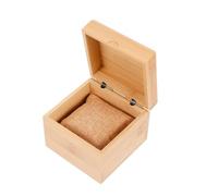 CHENHOJU Portable Single Watch Box Solid Wood Organizer with Removable Pillows, Watch Display Case Coffret cadeau