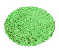 Chenier 2026 - Tapis de bain rond - Avec dessous antidérapant - Séchage rapide - Idéal pour le chauffage au sol - Doux et absorbant - Lavable - Vert - 50 x 50 cm
