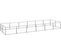 Chenil argenté 12 m² acier