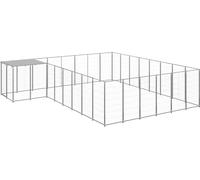 Chenil argenté 15,73 m² acier