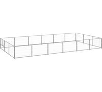 Chenil argenté 18 m² acier