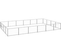 Chenil argenté 24 m² acier
