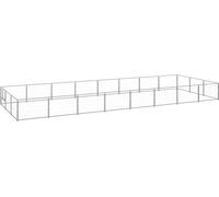 Chenil argenté 24 m² acier