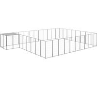 Chenil argenté 25,41 m² acier