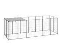 Chenil Argenté 330x110x110 Cm Acier