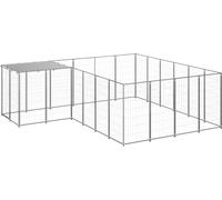 Chenil argenté 8,47 m² acier