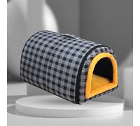 Chenil Chaud pour Chien, Niche Détachable avec Poignée, Étanche Et Antidérapante, Douce Et Anti-anxiété, Lit Apaisant Lavable pour Chiens Et Chats pour Sommeil Profond À L'intérieur Black XL