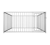 Chenil d'extérieur - AKOZON - AKO7334123529807 - Acier - 200 x 200 x 100 cm - Système de verrouillage