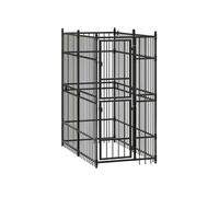 Chenil d'extérieur pour chiens Acier 1,84 m²,