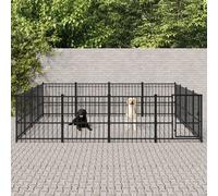 Chenil d'Extérieur pour Chiens Acier 94,09 m² Cage Enclos Niche Chiot vidaXL