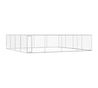 Chenil d'Extérieur pour Chiens Acier Galvanisé Enclos Niche Chiots vidaXL