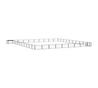 Chenil d'extérieur pour Chiens, Chenil avec Toit, Enclos pour Animaux, Enclos extérieur pour Chien Cage Niche, 40 Panneaux Noir 100x50cm Acier Enduit de Poudre