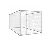 Chenil d'Extérieur pour Chiens Enclos Cage Chiots Animaux Extérieur 145025